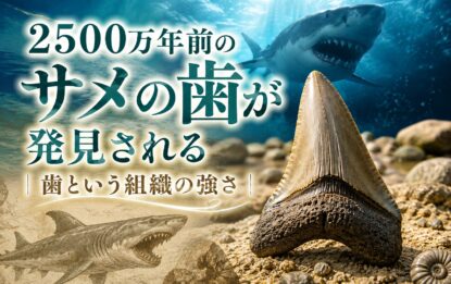 2500万年前のサメの歯が発見される｜歯という組織の強さ
